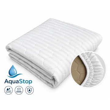 Наматрацник вологонепроникний бавовняний Point Art AquaStop 120х190 см з закритими бортами білий