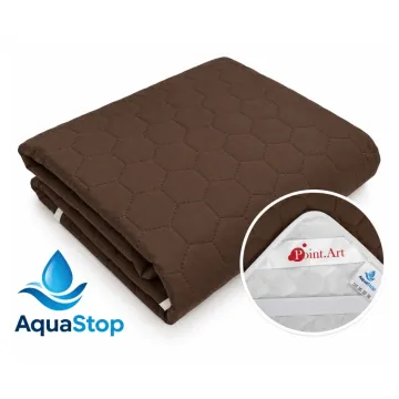 Наматрацник вологонепроникний захисний Point Art AquaStop коричневий 120х200 см з гумкою по 4-х кутах