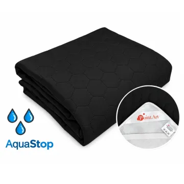 Наматрацник вологонепроникний захисний Point Art AquaStop чорний 80х200 см з гумкою по 4-х кутах