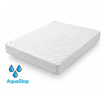 Чохол трикотажний вологонепроникний захисний на матрац Point Art AquaStop на блискавці білий 140х200 см