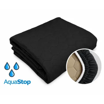 Наматрацник вологонепроникний захисний Point Art AquaStop чорний 90х190 см з закритими бортами