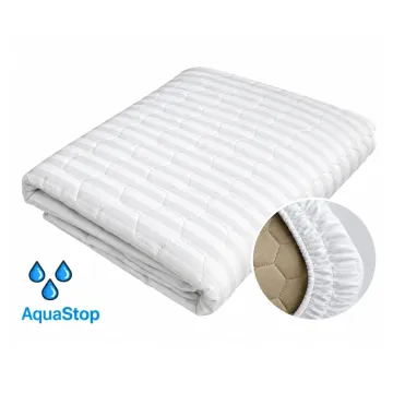 Наматрацник непромокальний бавовняний Point Art AquaStop антислип 90×200 см із закритими бортами білий